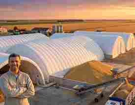 Ангары и силосы для хранения зерна: когда пневмоангар выгоднее