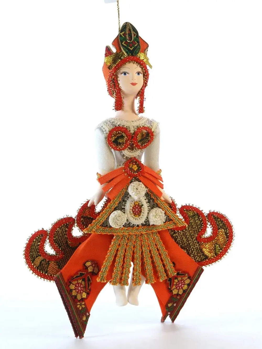 Кукла-подвеска коллекционная Жар-птица по эскизам Л. Бакста