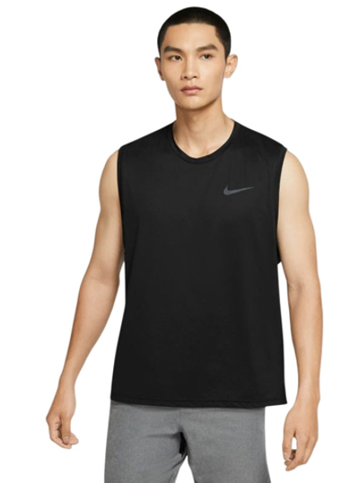 Футболка мужская теннисная Nike Pro Dri-Fit Dry Top Tank M - black/white
