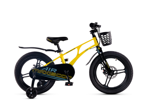 Велосипед 18'' Maxiscoo AIR Pro Желтый Матовый (2025)