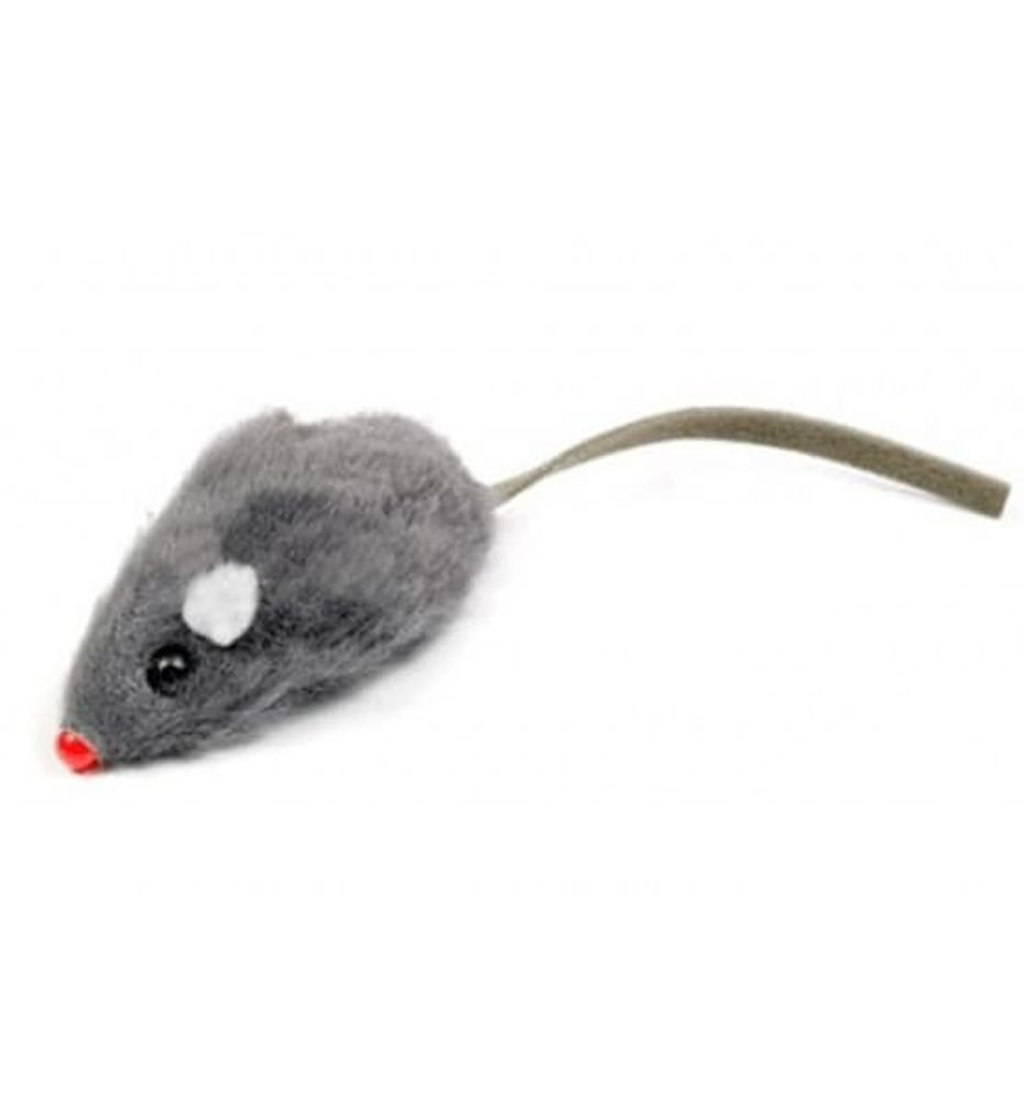 Игрушка (Triol) M002G Мышь 2" серая  (Цена за 1 шт)
