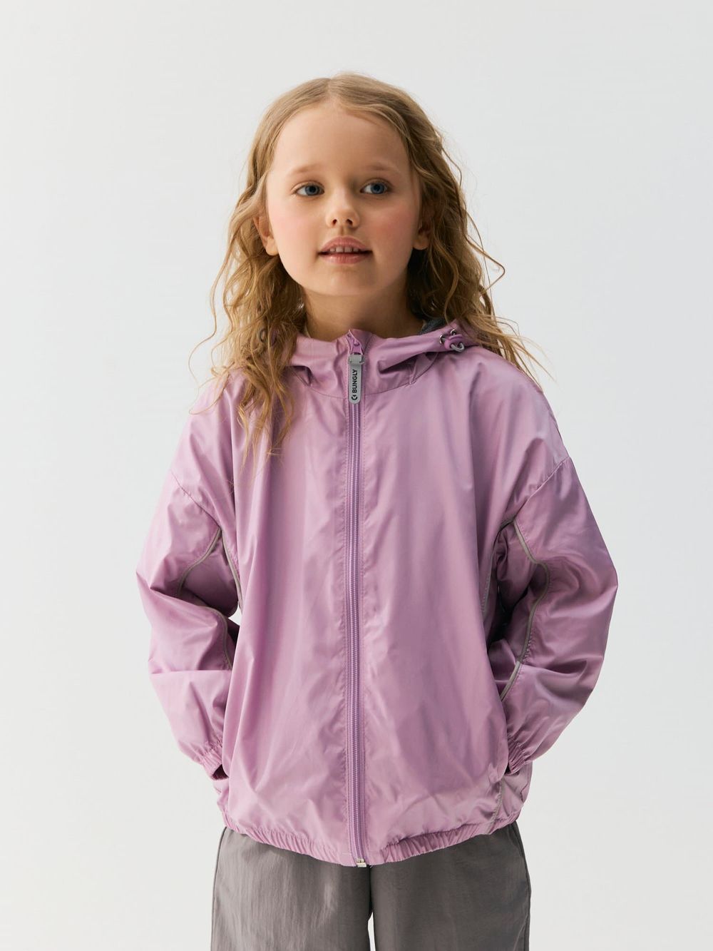 Ветровка на сетчатой подкладке "Сирень"