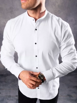 Рубашка с длинным рукавом стойка