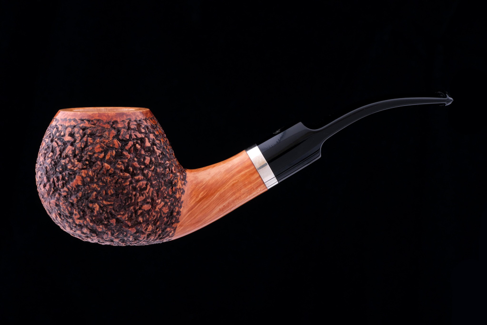 Курительная трубка L’Anatra Rustic Silver, L451-3