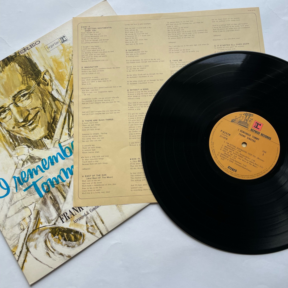 Винтажная виниловая пластинка LP Frank Sinatra I Remember Tommy (Япония 1977) (Без Оби)