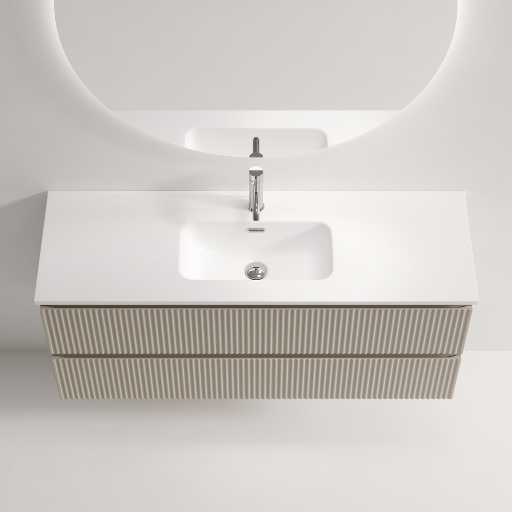 Тумба подвесная Sancos Snob R 1195х390х500, Beige Soft, SNR120/39CE