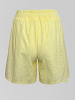 Костюм Fashion 620030 в полоску из рубашки с длинным рукавом и шорт на резинке