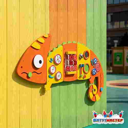 Интерактивная стена «Хамелеон», с вращающимися механизмами