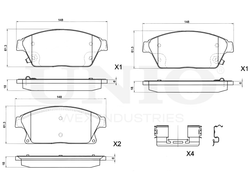 Колодки тормозные диск. передние UNIO BRP-20139