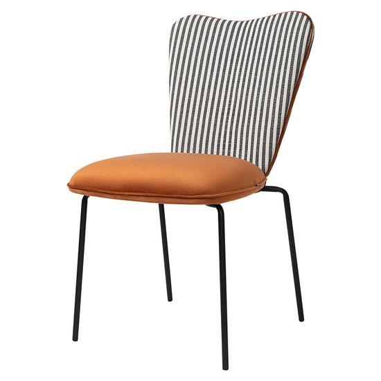 Стул pompadour, велюр, терракотовый