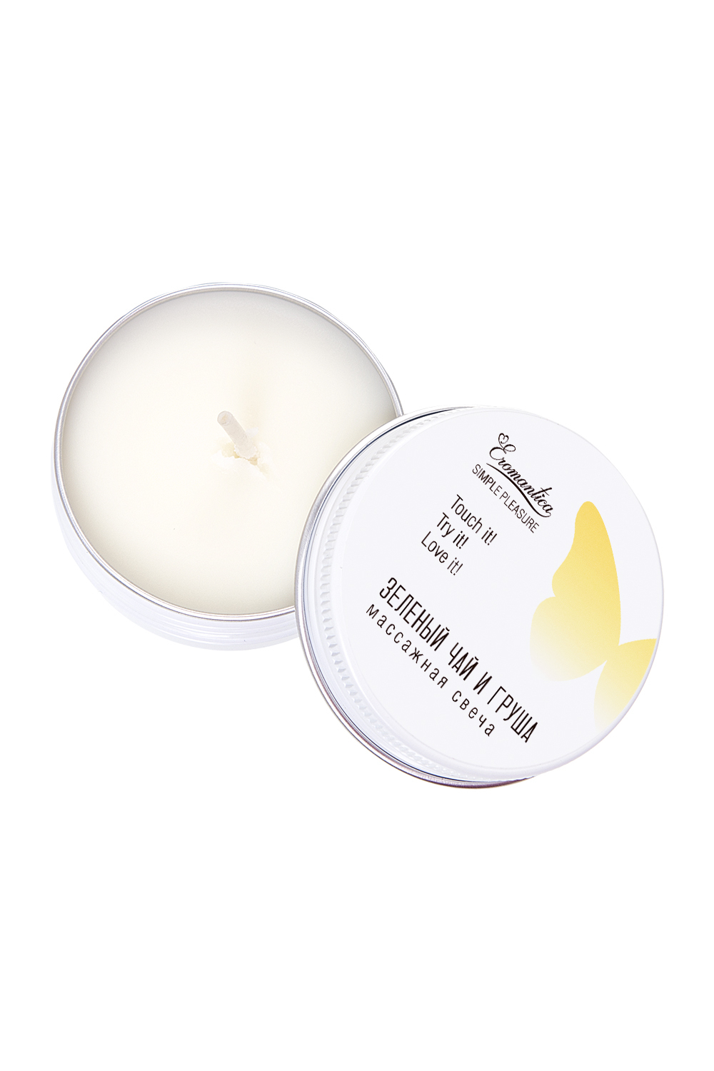 Массажная свеча Зеленый чай и груша 30 мл