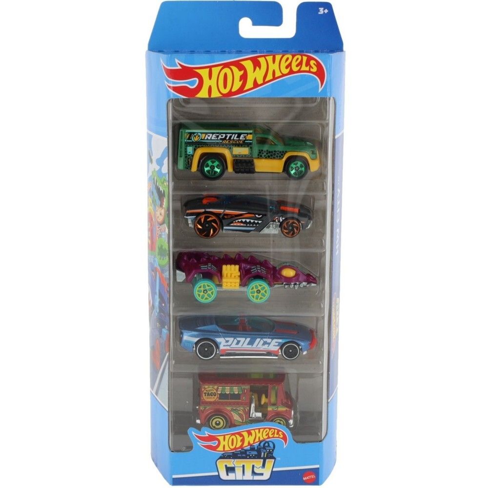 Hot Wheels - Маленькие машинки HW City 5 шт HTV39 / артикул   01806 HTV39  / GTIN 074299018060