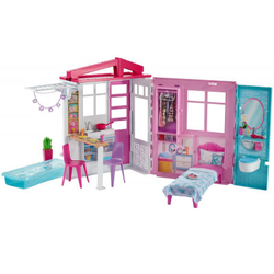 Barbie Dollhouse складной кукольный домик FXG54