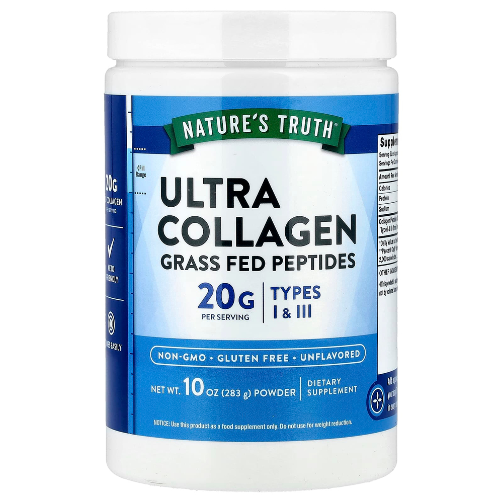 Nature's Truth, Ultra Collagen Powder, без добавок, 283 г (10 унций)