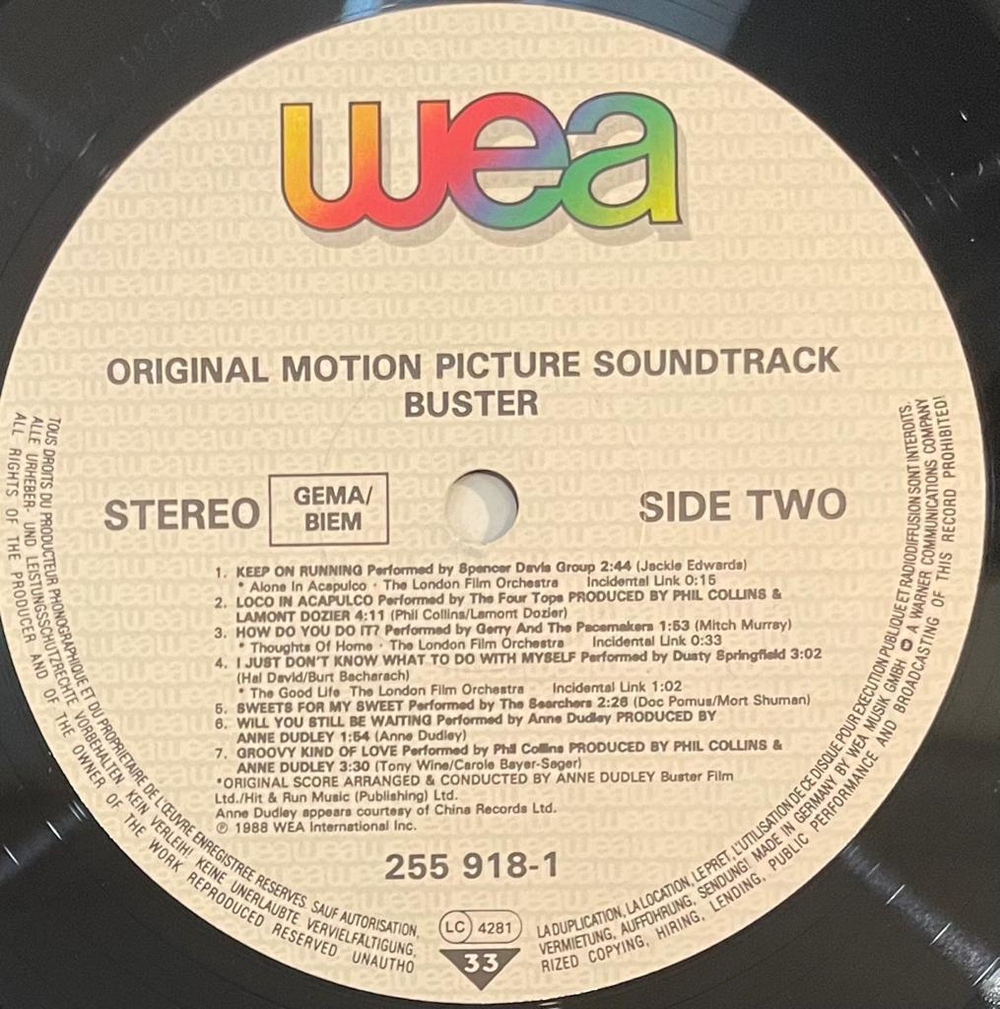 Buster - Original Motion Picture Soundtrack (Германия 1988г.)