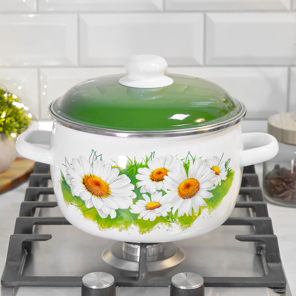 Кастрюля 4л "Ромашки лето"