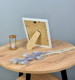 Фоторамка пластиковая 15х21 см, белый, без фактуры, арт. 1521.144274