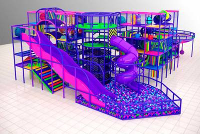 Детский игровой лабиринт «Фиолетовая Галактика»