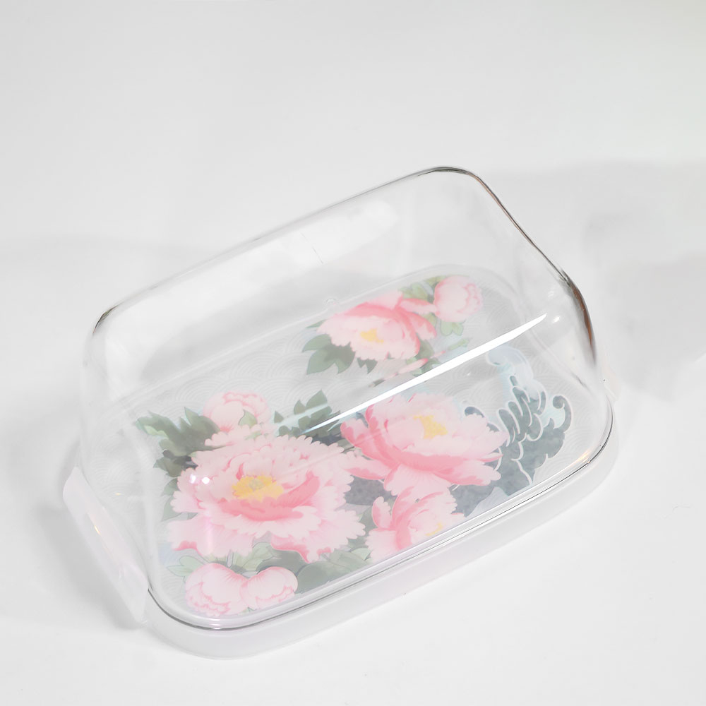 Масленка "Bergamo. Сад пионов" (бесцветный)