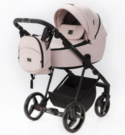 Детская коляска Adamex Blanc 2 в 1 BL-PS142 TIP (СВ.РОЗОВ+СВ.РОЗОВ.КОЖА)