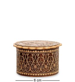 Народные промыслы BST-134/ 1 Шкатулка «Цветы» (береста)