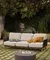 Уличный диван Alipa из акации и темно-серой веревки 235 см