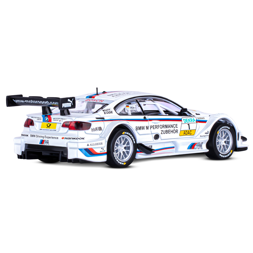 Модель 1:32 BMW M3 DTM, белый, свет, звук, откр. двери и капот, инерция