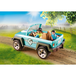 Playmobil - Автомобиль с прицепом для пони 70511