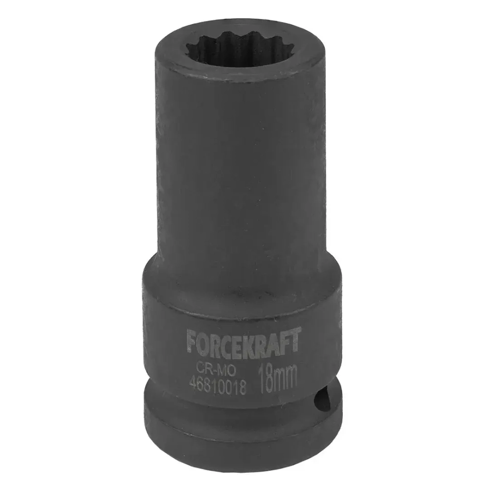 Головка ударная глубокая 3/4'', 18мм (12гр.) FORCEKRAFT FK-46810018