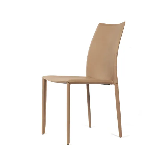 Стул Rolf, кожа фактурная мокко