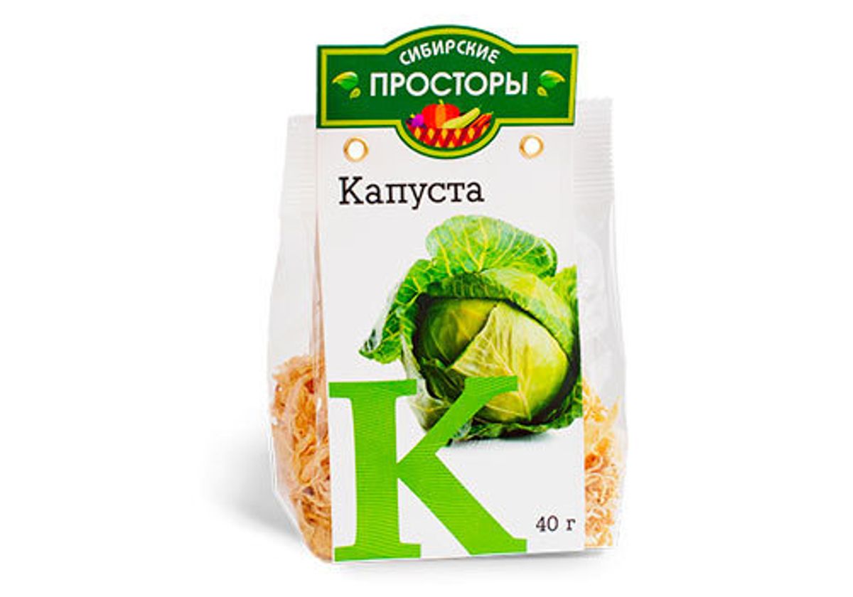 Капуста сушеная Сибирские Просторы, 40г