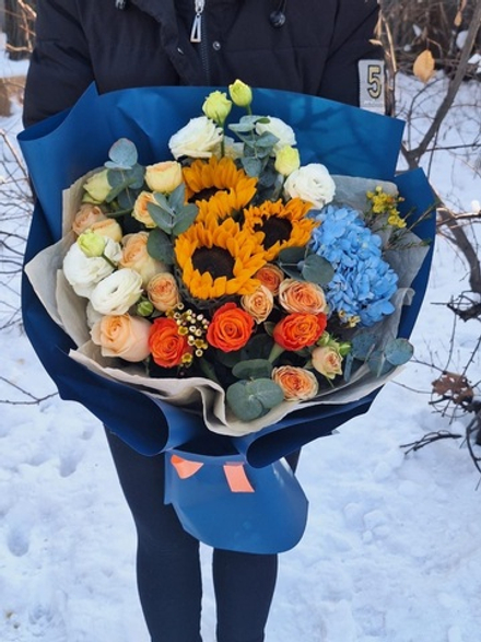 Авторский букет «Цветочная Акварель»