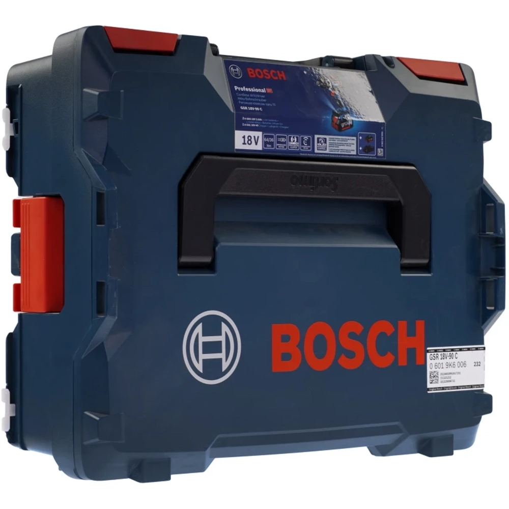 Bosch GSR 18V-90 C шуруповерт аккумуляторный (2 x 5 Ач, ЗУ), кейс 06019K6006