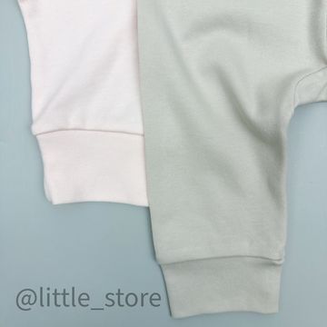 Комплект штанишек хлопковых, Бежевый/розовый