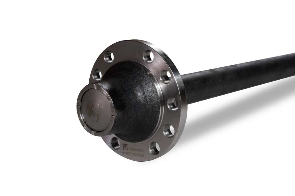 Полуось правая УАЗ Хантер, Буханка (786 мм, Спайсер, Тимкен, съемный фланец, усиленная)