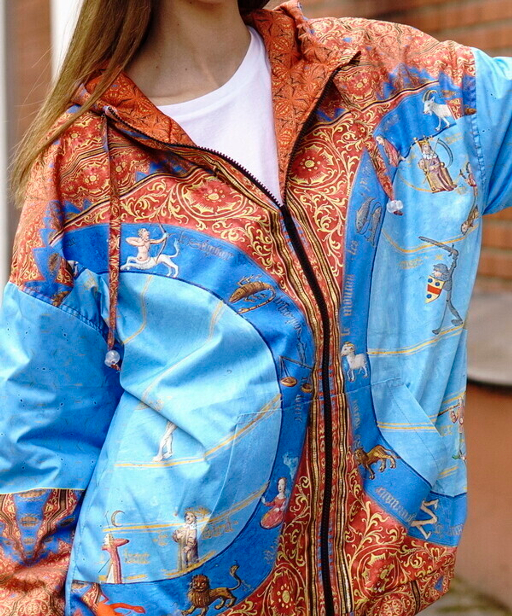 Куртка "Свойства вещей", по мотивам миниатюры из работы Варфоломея Английского «Книга о свойствах вещей»