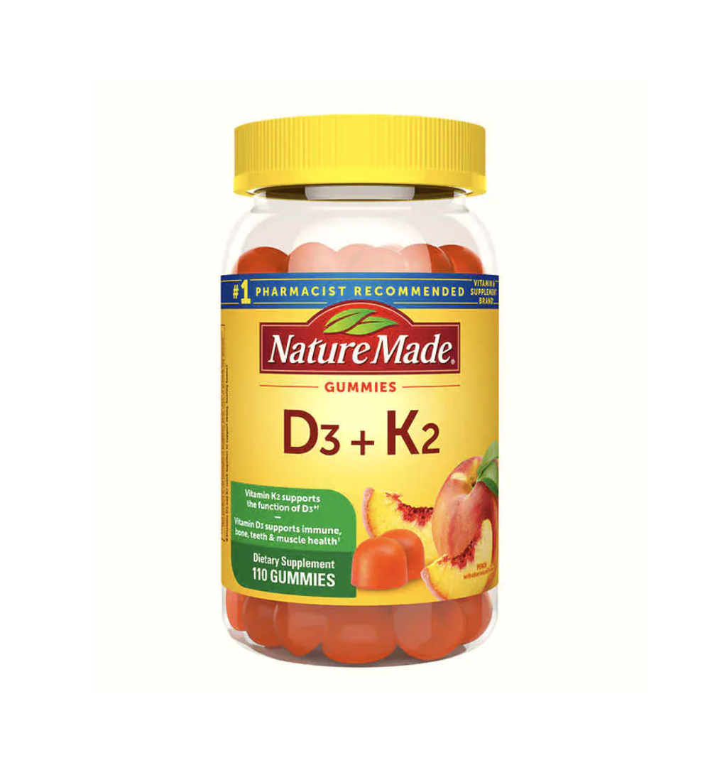 Жевательные конфеты Nature Made D3 + K2, 110 шт.