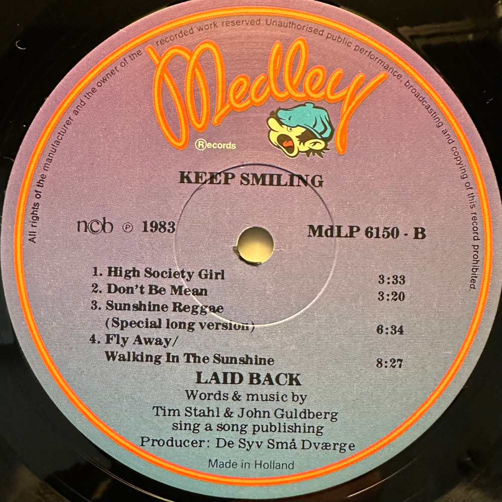 Laid Back ‎– ...Keep Smiling (Дания 1983г.)