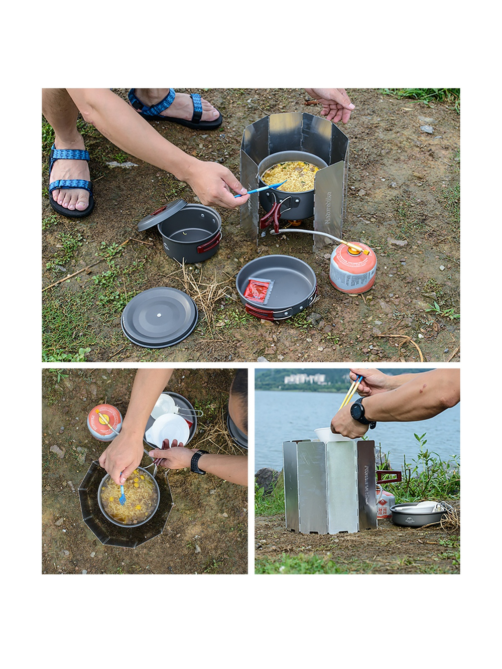 Экран ветрозащитный Naturehike NH20CJ008 10 секций, 6927595749777