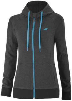 Женская Кофта теннисная Babolat Exercise Hood Jacket Women - серый