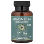 Natura Health Products, витамин DAK, 60 капсул