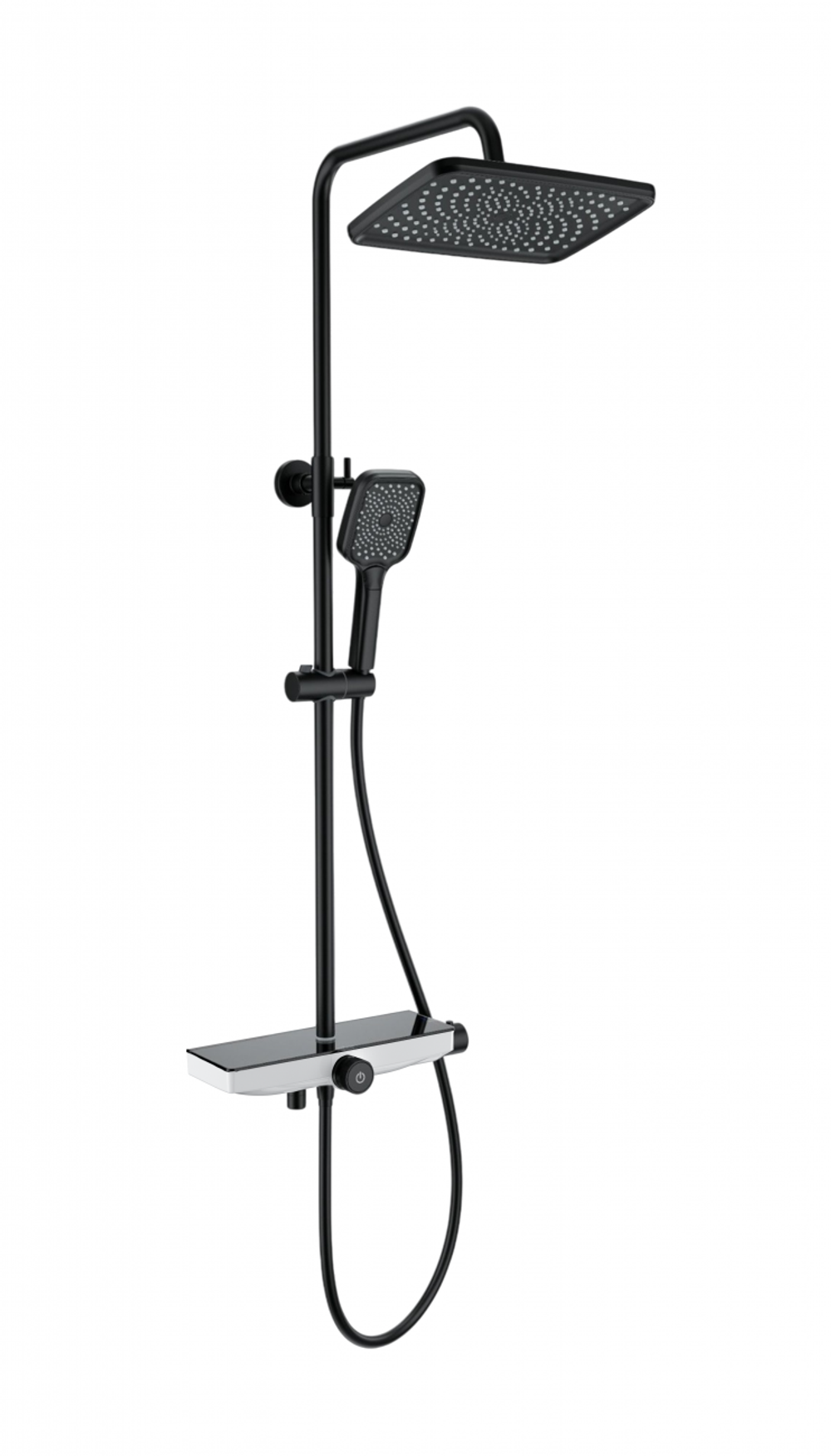 Душевая система с термостатом WONZON & WOGHAND ThermoKlick, Черный матовый (WW-B3098-A-MB)