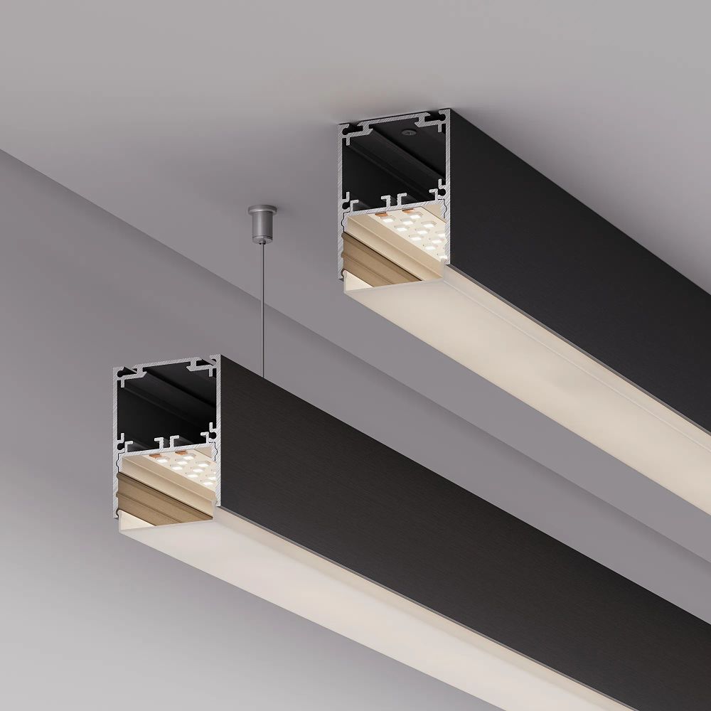 Профиль SL-LINE-4050-3L-2000 ANOD BLACK (Arlight, Алюминий) 044670