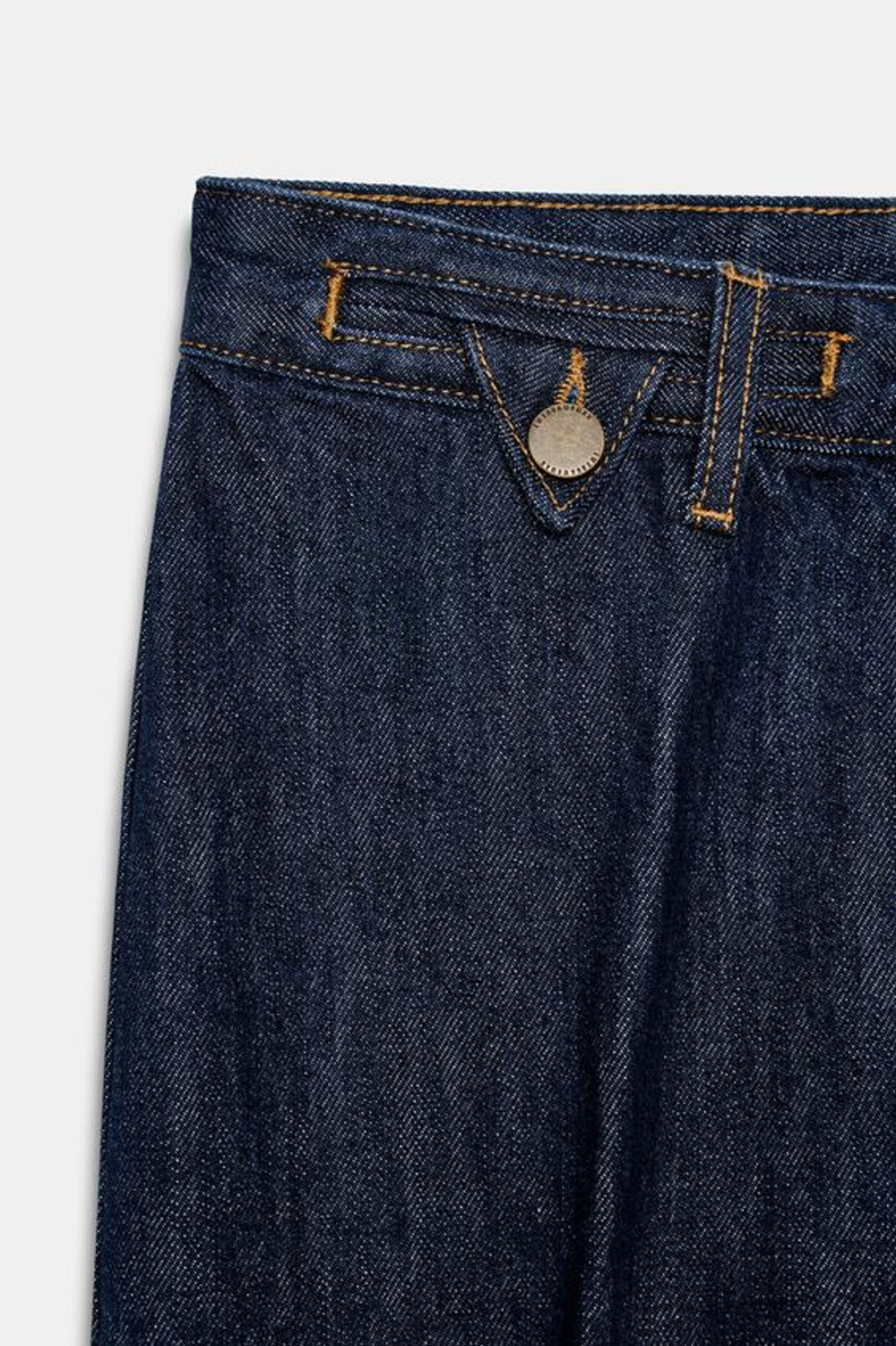 ZARA ДЖИНСЫ FLARE С ВЫСОКОЙ ПОСАДКОЙ — ZW COLLECTION, СИНИЙ