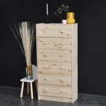 Комод, 62х30х130, Раст, с ящиками, для одежды и игрушек, в прихожую, из массива дерева, IKEA