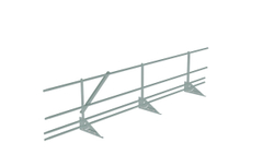 Кровельное ограждение Fachmann KO/SK/SN-600-2-3000 Фальцевый крепеж RAL