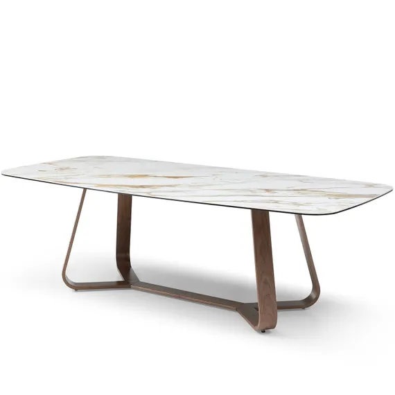 Стол Dynasty 240х110 см, керамика, орех