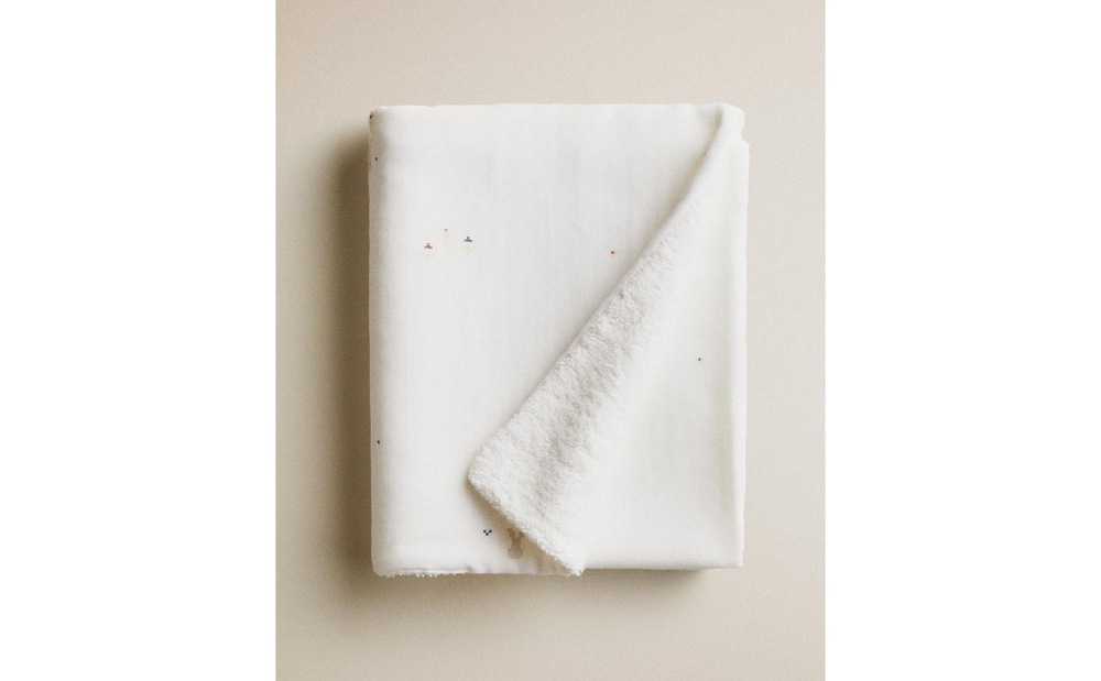 Zara Home Полотенце для лица и рук из хлопка, экрю, 90x50 см · 5673/013