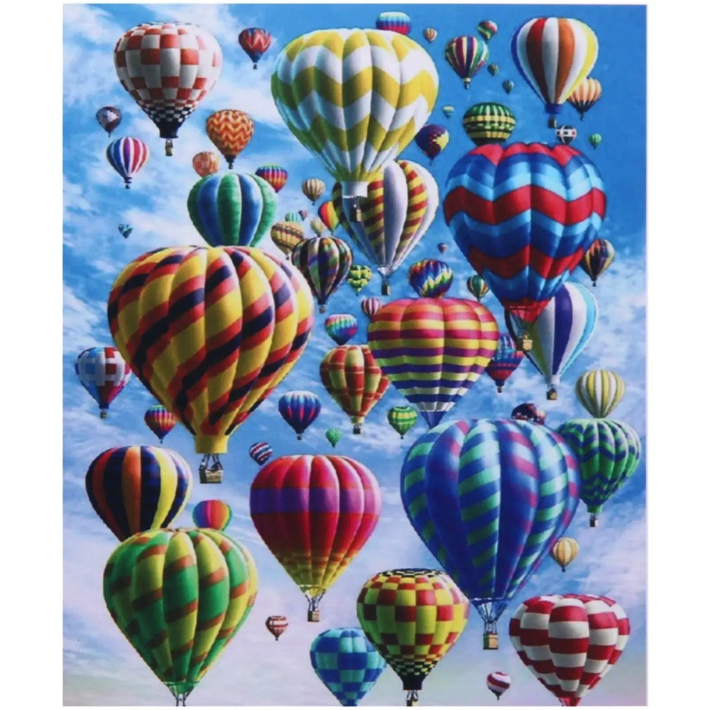 Алмазная мозаика на подрамнике с полным заполнением «МИР ЯРКИХ КРАСОК», небо, 40*50см