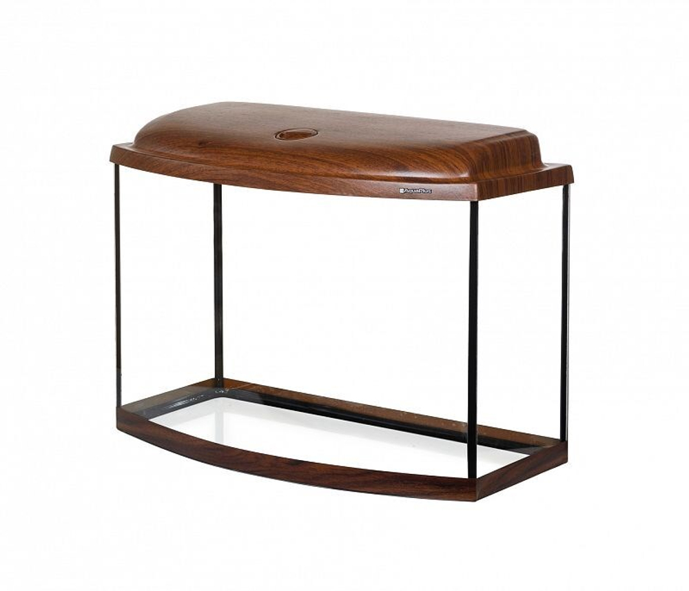 Аквариум Ф70 / 62л фигурный Орех LED (60*30*40)+Крышка, свет: LEDDY TUBE Retro Fit Sunny 10Вт, стекл